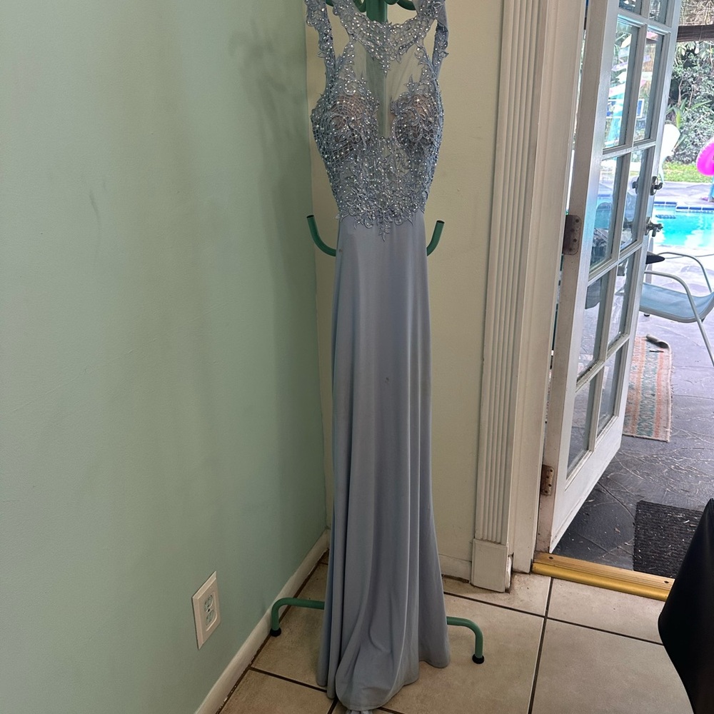 Elegant Blue Evening Gown